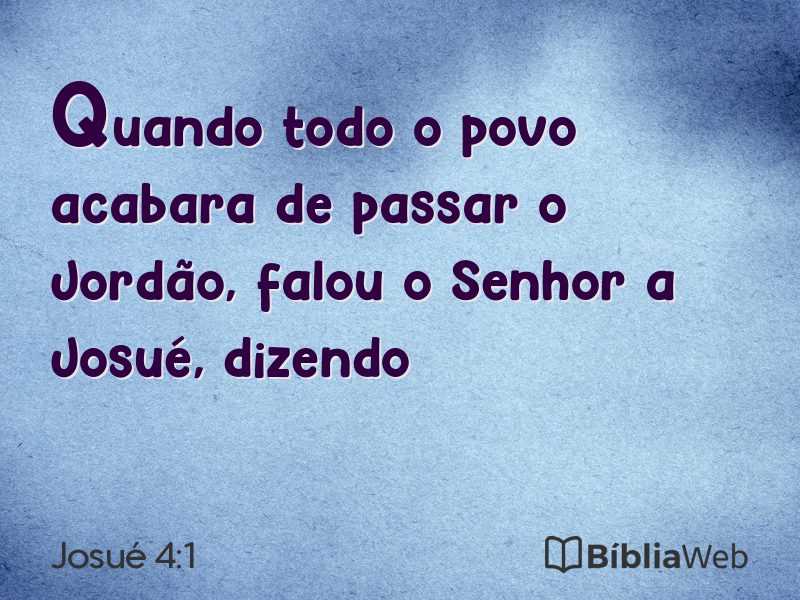 Josué 4:1 em imagem para compartilhar