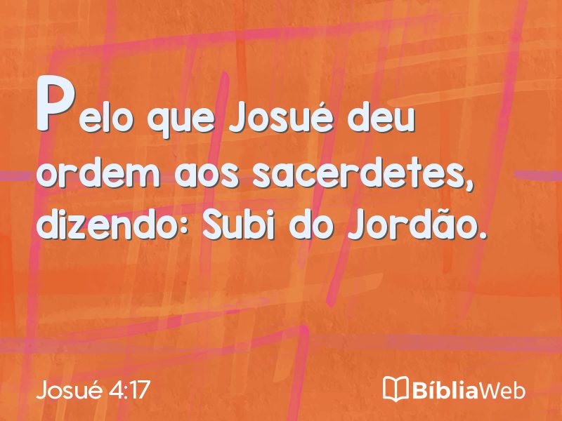 Josué 4:17 em imagem para compartilhar