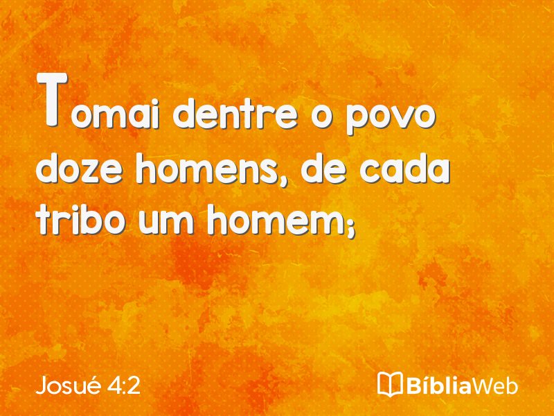 Josué 4:2 em imagem para compartilhar