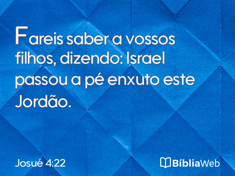 Josué 4:22 em imagem para compartilhar