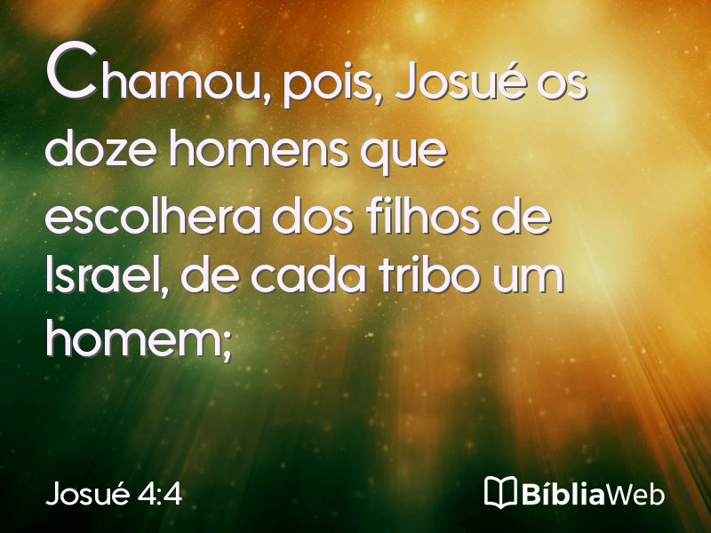 Josué 4:4 em imagem para compartilhar
