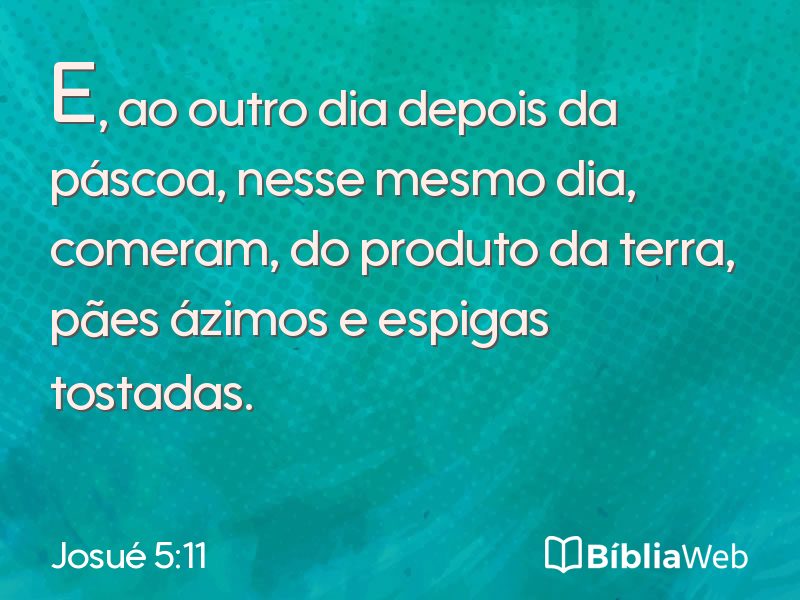 Josué 5:11 em imagem para compartilhar