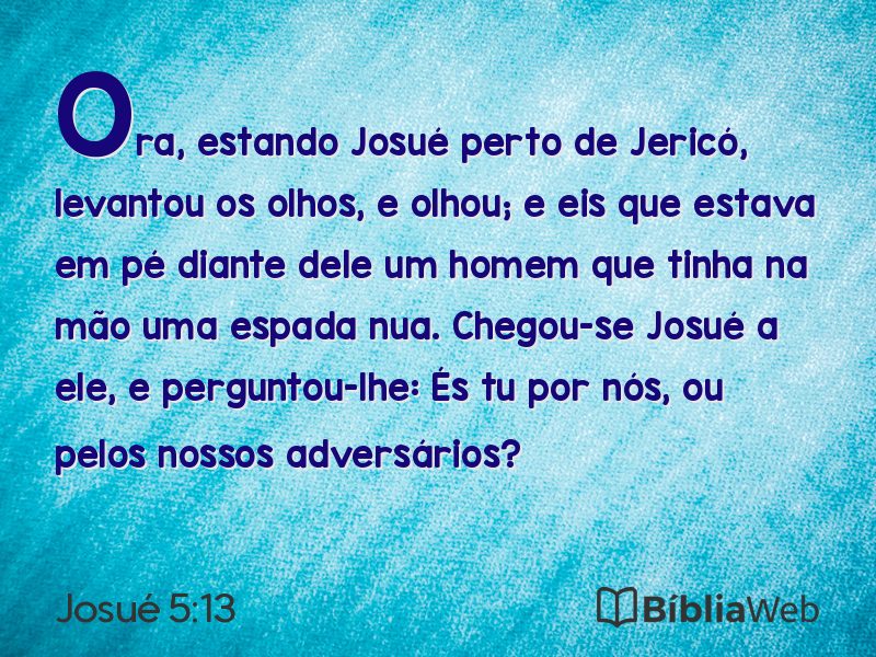 Josué 5:13 em imagem para compartilhar