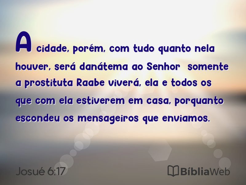 Josué 6:17 em imagem para compartilhar