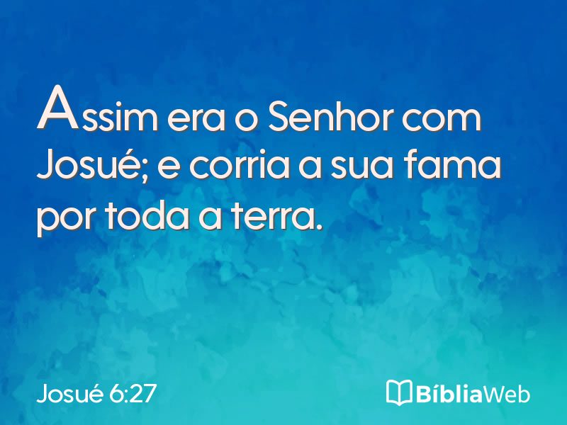 Josué 6:27 em imagem para compartilhar