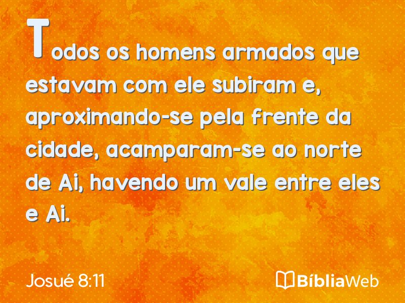 Josué 8:11 em imagem para compartilhar