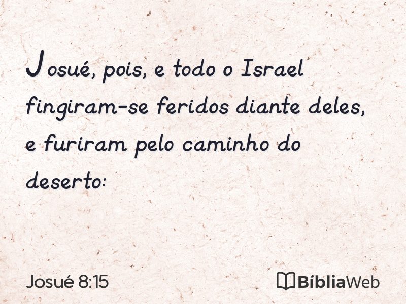 Josué 8:15 em imagem para compartilhar