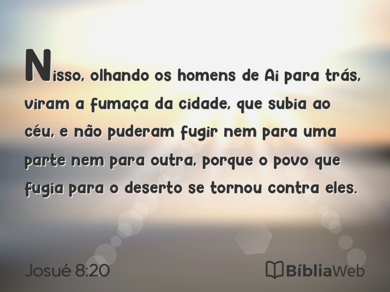 Josué 8:20 em imagem para compartilhar