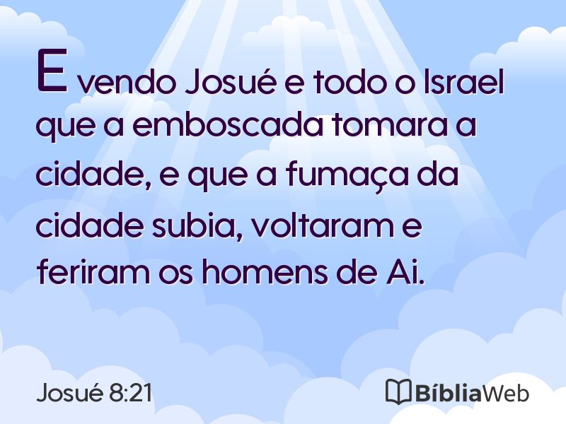 Josué 8:21 em imagem para compartilhar