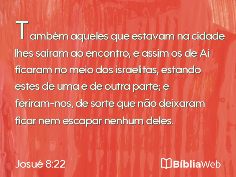 Josué 8:22 em imagem para compartilhar