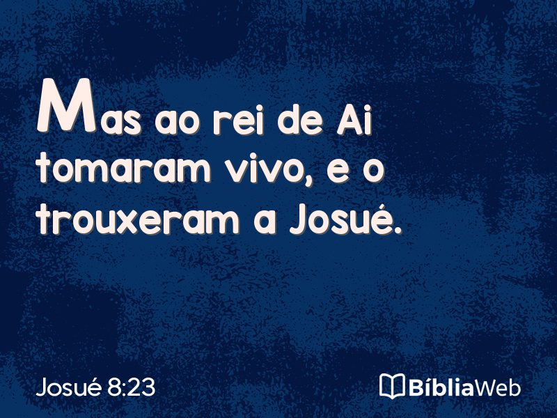 Josué 8:23 em imagem para compartilhar