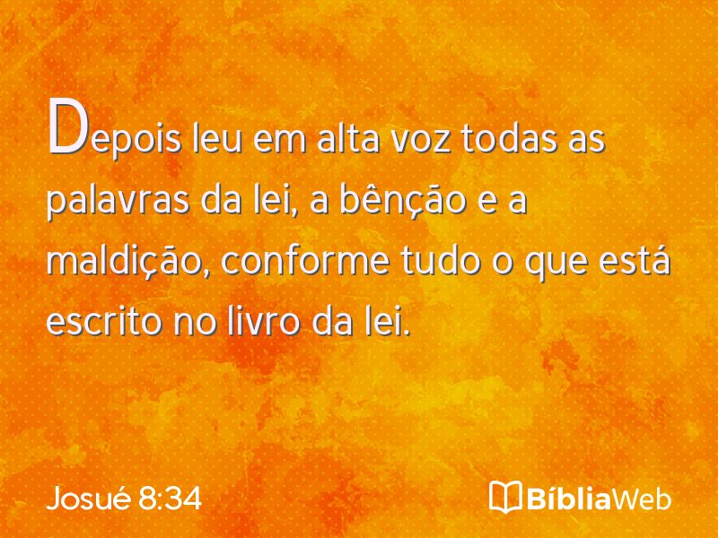 Josué 8:34 em imagem para compartilhar