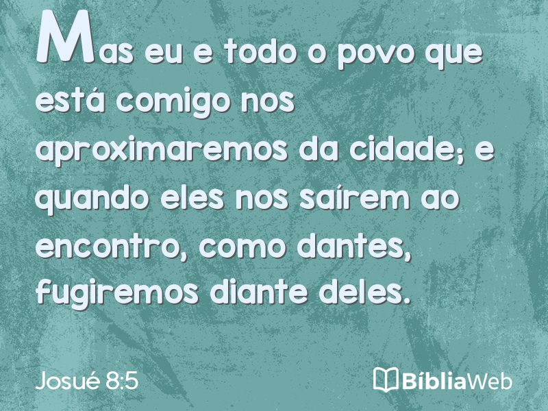 Josué 8:5 em imagem para compartilhar
