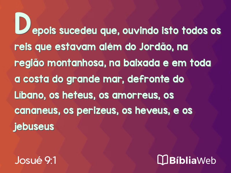 Josué 9:1 em imagem para compartilhar