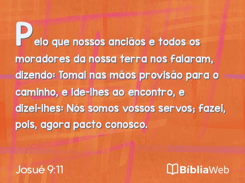 Josué 9:11 em imagem para compartilhar