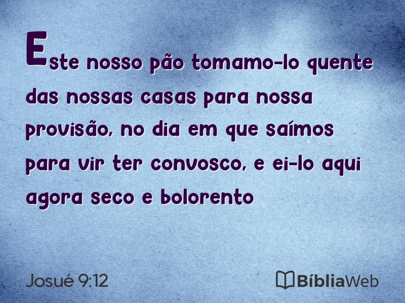 Josué 9:12 em imagem para compartilhar