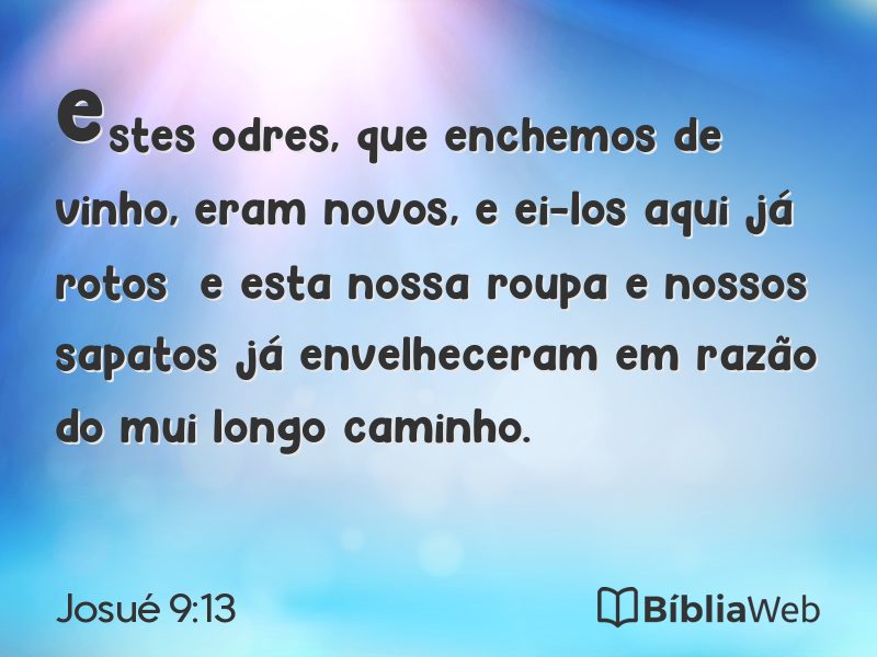 Josué 9:13 em imagem para compartilhar