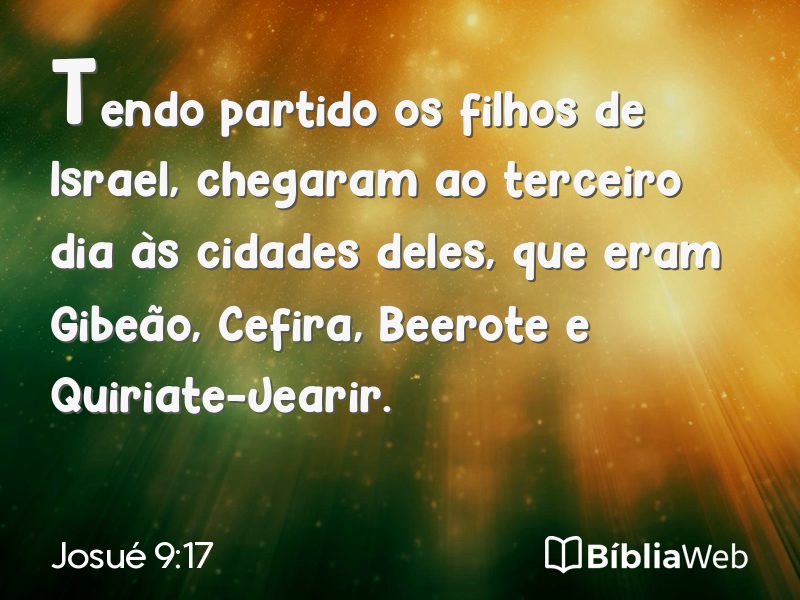Josué 9:17 em imagem para compartilhar