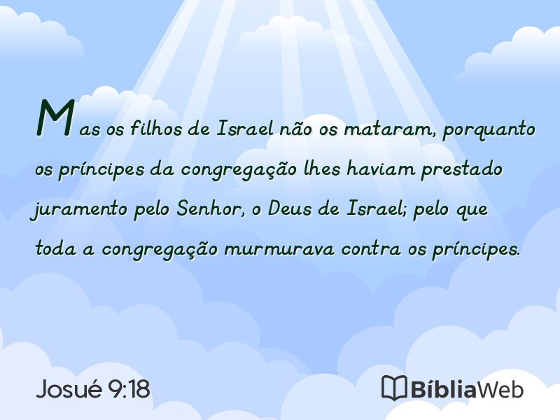 Josué 9:18 em imagem para compartilhar