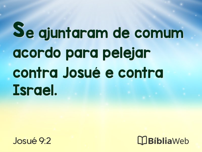 Josué 9:2 em imagem para compartilhar