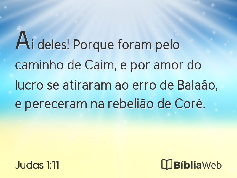Judas 1:11 em imagem para compartilhar