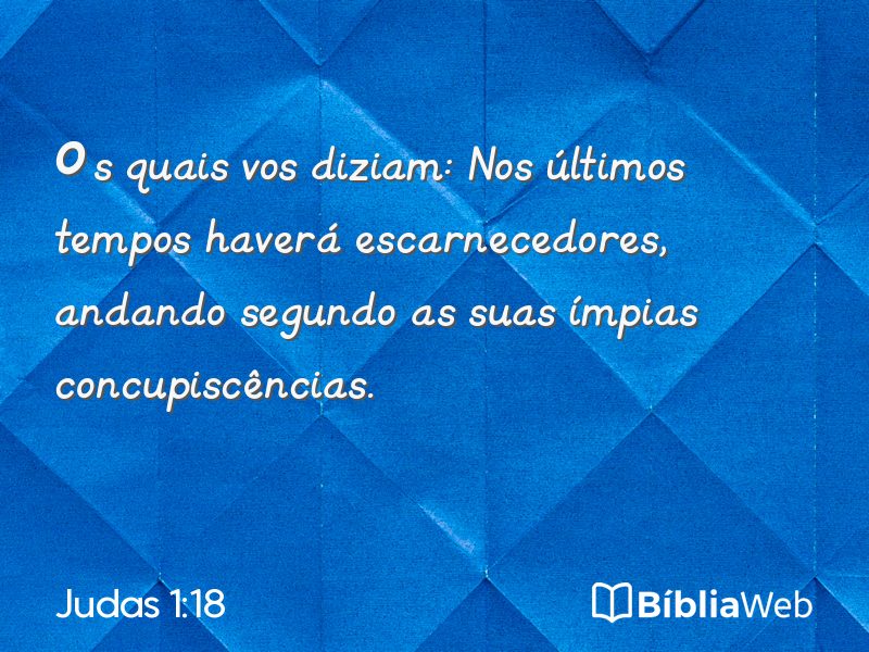 Judas 1:18 em imagem para compartilhar