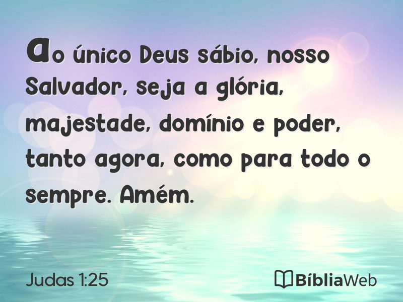 Judas 1:25 em imagem para compartilhar