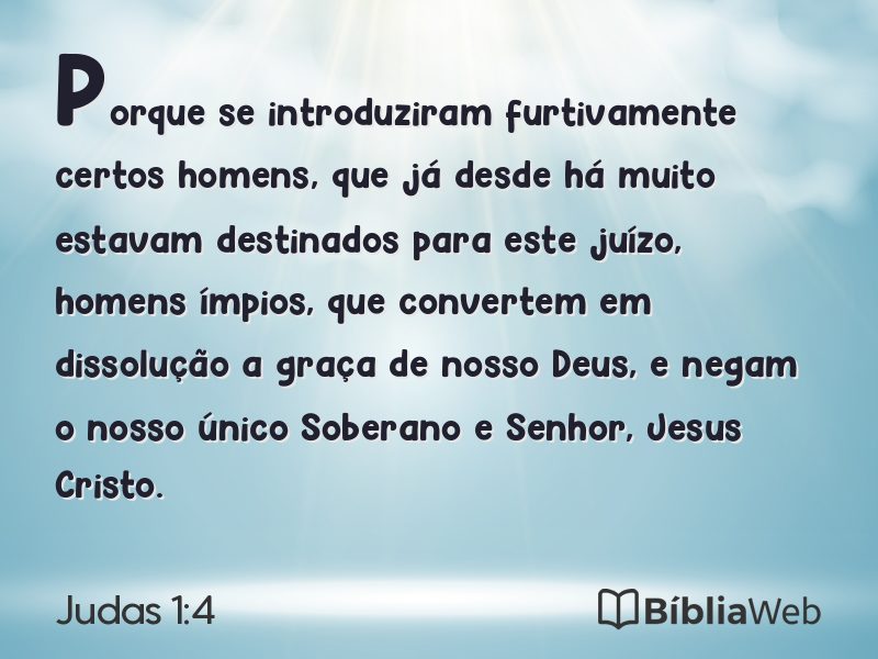 Judas 1:4 em imagem para compartilhar