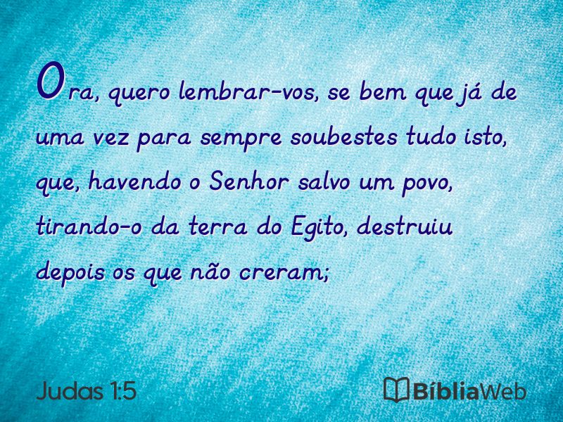 Judas 1:5 em imagem para compartilhar