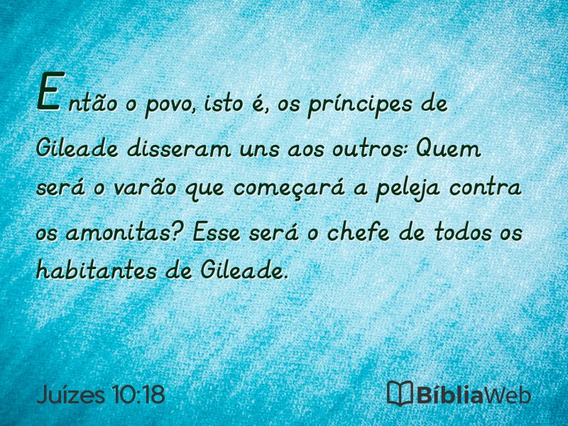 Juízes 10:18 em imagem para compartilhar
