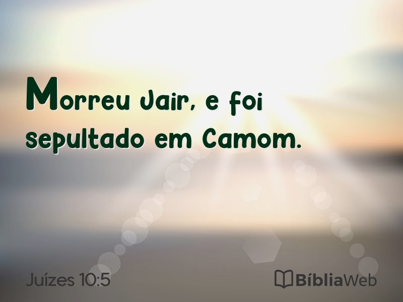 Juízes 10:5 em imagem para compartilhar