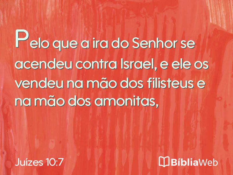 Juízes 10:7 em imagem para compartilhar