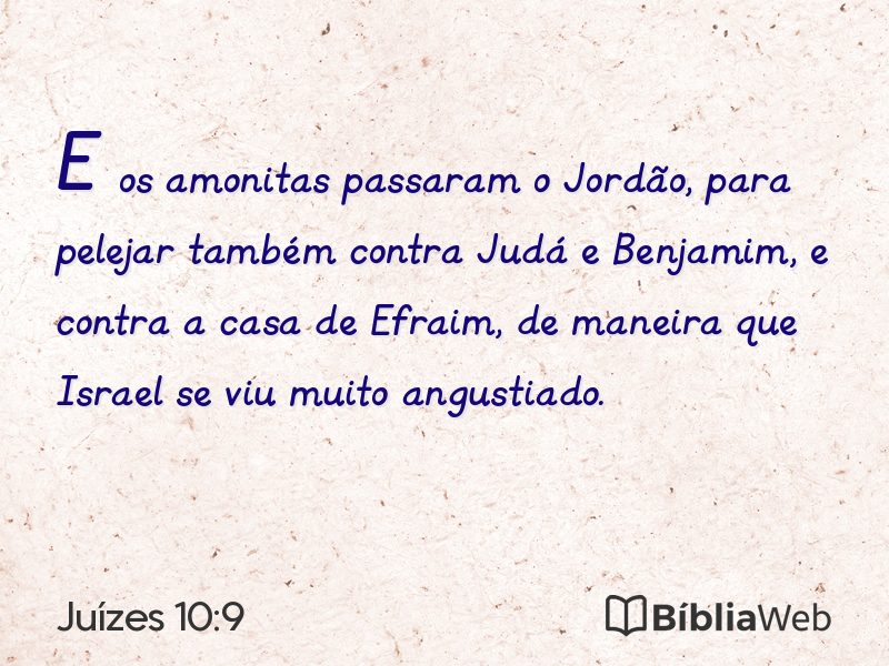 Juízes 10:9 em imagem para compartilhar