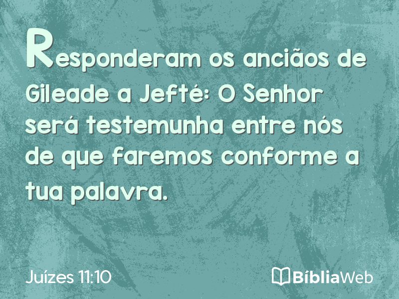 Juízes 11:10 em imagem para compartilhar