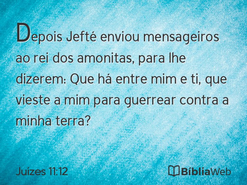 Juízes 11:12 em imagem para compartilhar