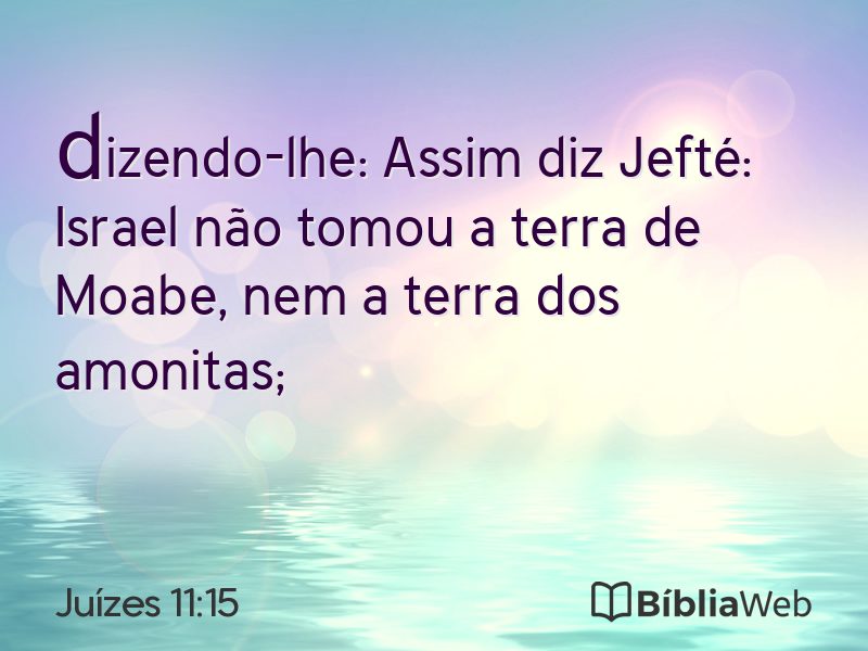 Juízes 11:15 em imagem para compartilhar
