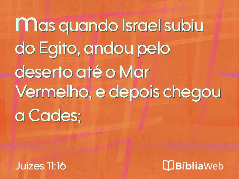 Juízes 11:16 em imagem para compartilhar