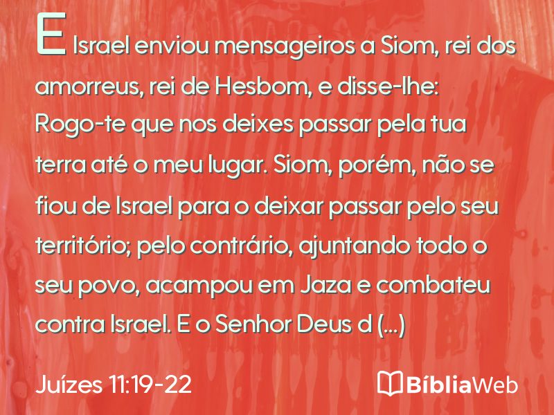 Juízes 11:19-22 em imagem para compartilhar