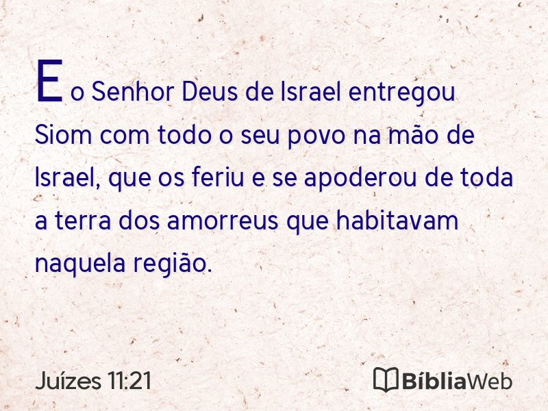 Juízes 11:21 em imagem para compartilhar