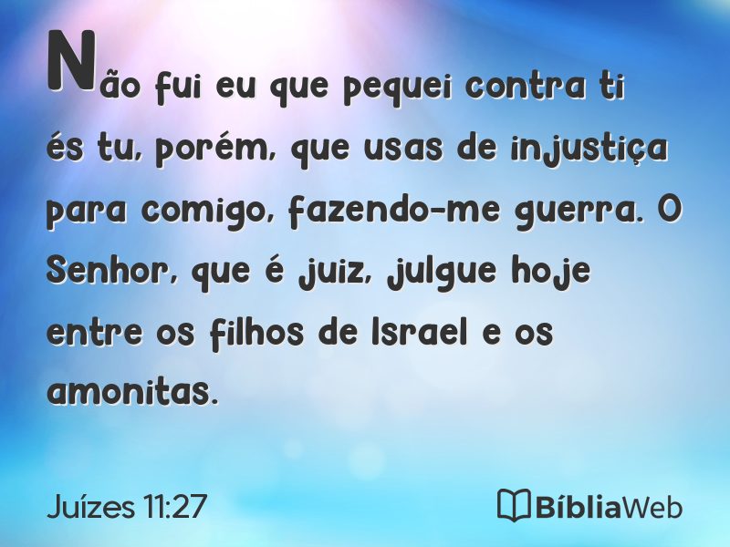 Juízes 11:27 em imagem para compartilhar