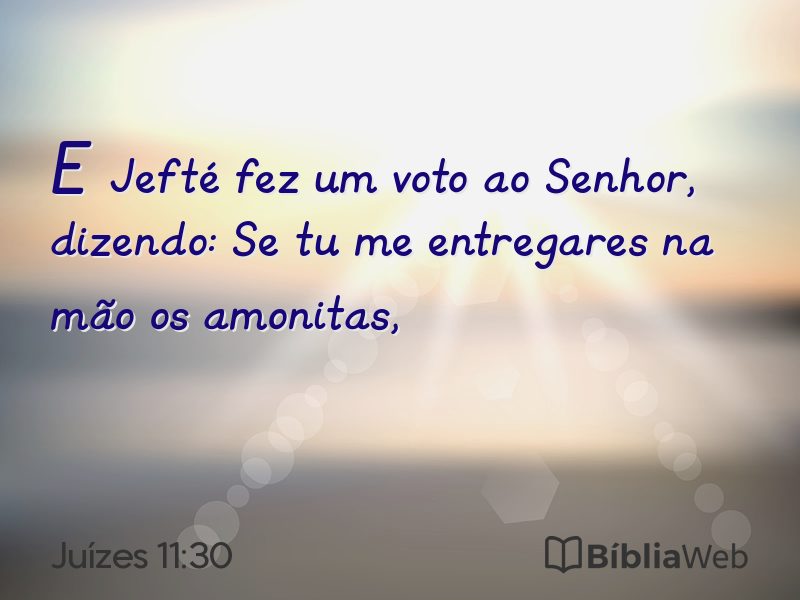 Juízes 11:30 em imagem para compartilhar
