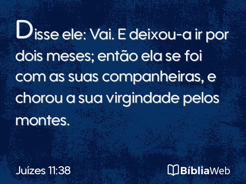 Juízes 11:38 em imagem para compartilhar