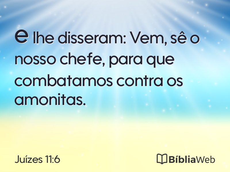 Juízes 11:6 em imagem para compartilhar