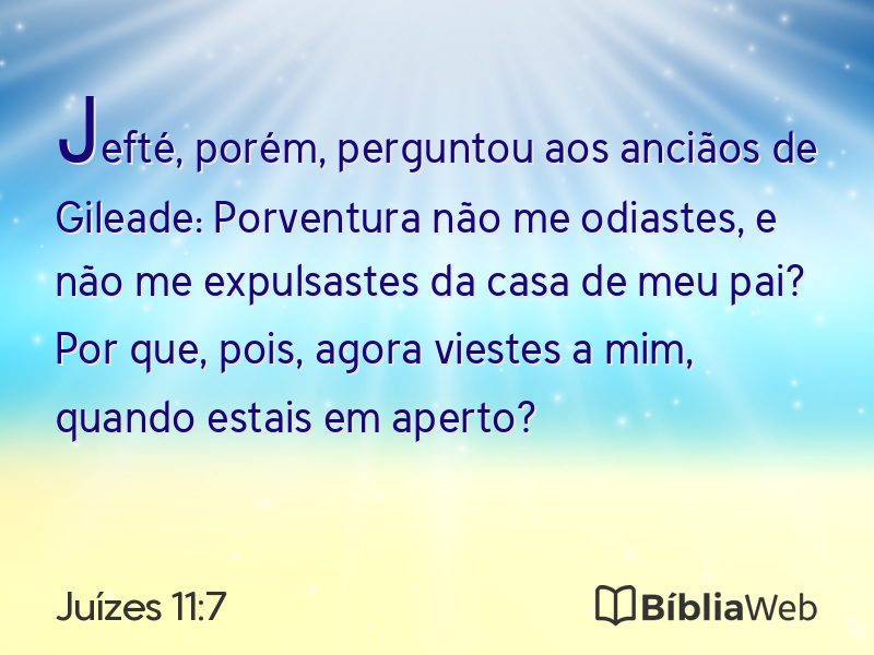 Juízes 11:7 em imagem para compartilhar