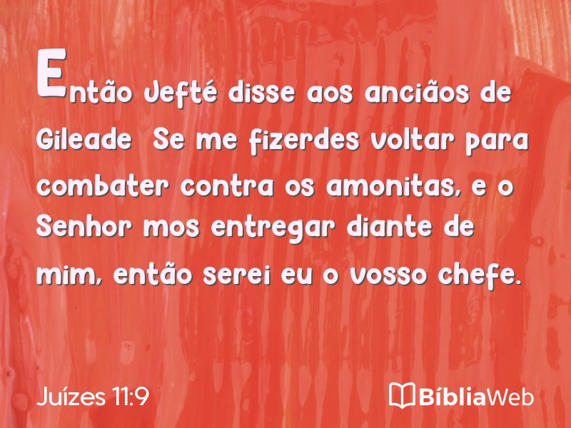 Juízes 11:9 em imagem para compartilhar
