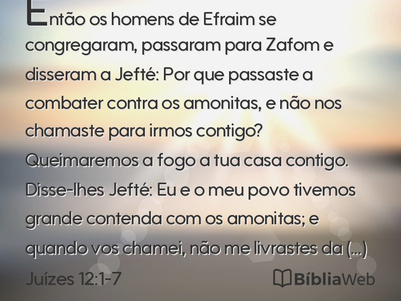 Juízes 12:1-7 em imagem para compartilhar