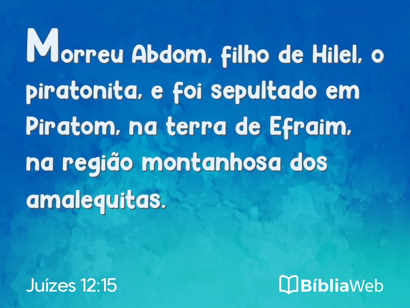 Juízes 12:15 em imagem para compartilhar