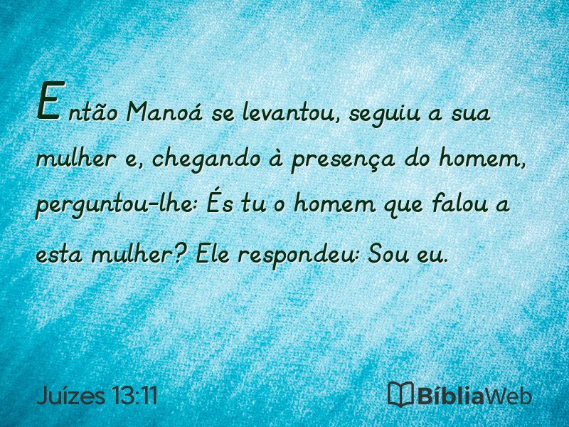 Juízes 13:11 em imagem para compartilhar