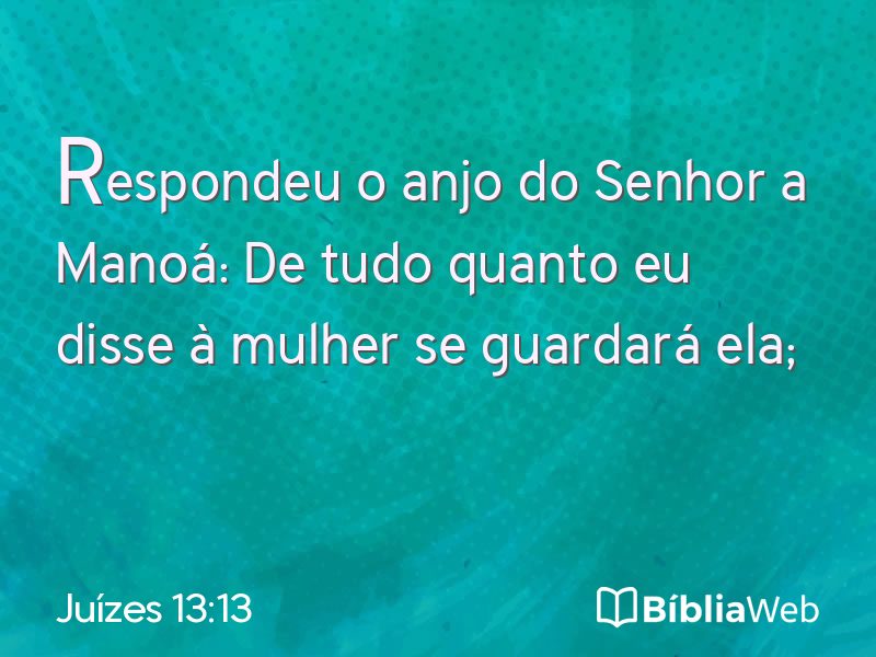 Juízes 13:13 em imagem para compartilhar