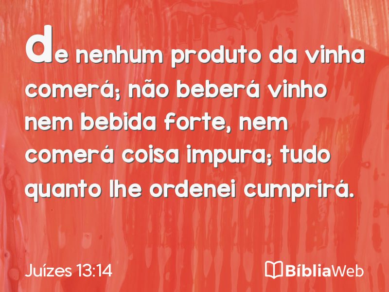 Juízes 13:14 em imagem para compartilhar